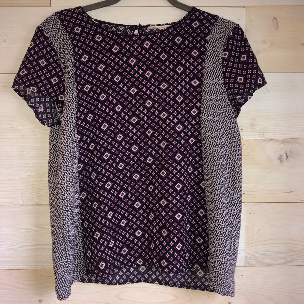 geometric floral top by Olive & Oak